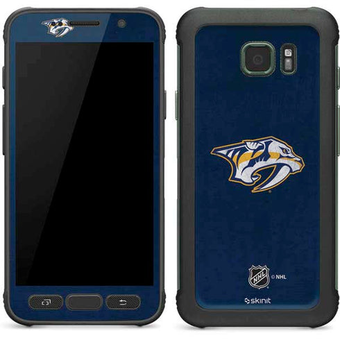 NHL Nashville Predators Distressed Galaxy S7 Active Skin