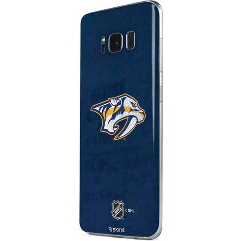 NHL Nashville Predators Distressed Galaxy S8 Skin