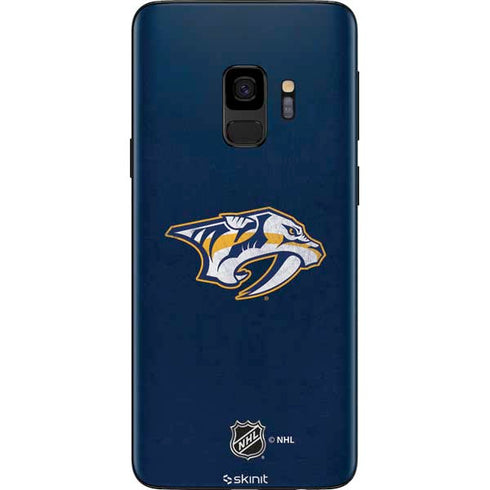 NHL Nashville Predators Distressed Galaxy S9 Skin
