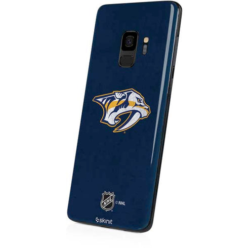 NHL Nashville Predators Distressed Galaxy S9 Skin