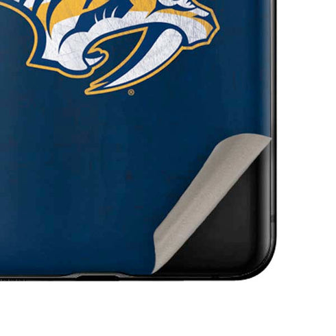 NHL Nashville Predators Distressed Galaxy Z Flip Skin