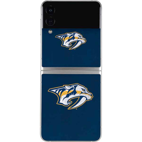 NHL Nashville Predators Distressed Galaxy Z Flip3 5G Skin