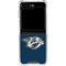 NHL Nashville Predators Distressed Galaxy Z Flip5 5G Clear Case