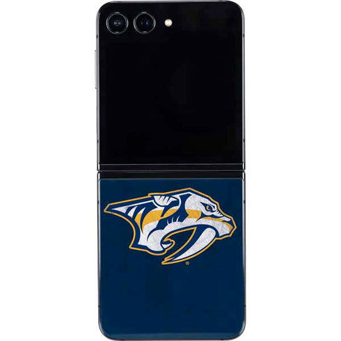 NHL Nashville Predators Distressed Galaxy Z Flip5 5G Skin