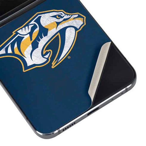 NHL Nashville Predators Distressed Galaxy Z Flip5 5G Skin