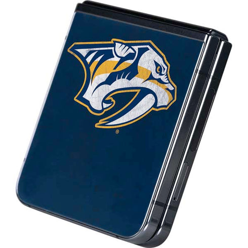 NHL Nashville Predators Distressed Galaxy Z Flip5 5G Skin