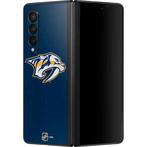 NHL Nashville Predators Distressed Galaxy Z Fold3 5G Skin