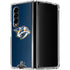 NHL Nashville Predators Distressed Galaxy Z Fold4 5G Clear Case