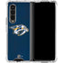 NHL Nashville Predators Distressed Galaxy Z Fold4 5G Clear Case