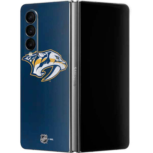 NHL Nashville Predators Distressed Galaxy Z Fold4 5G Skin