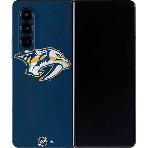 NHL Nashville Predators Distressed Galaxy Z Fold4 5G Skin