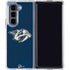 NHL Nashville Predators Distressed Galaxy Z Fold5 5G Clear Case