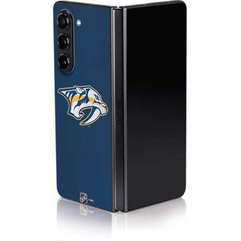 NHL Nashville Predators Distressed Galaxy Z Fold5 5G Skin