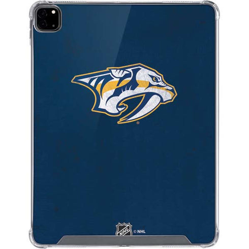 NHL Nashville Predators Distressed iPad Pro 12.9in (2020) Clear Case