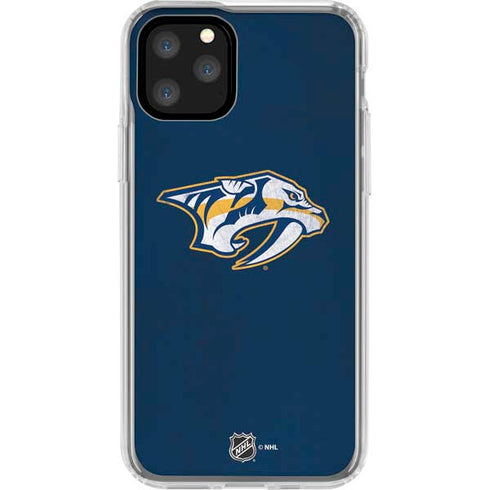 NHL Nashville Predators Distressed iPhone 11 Pro Clear Case
