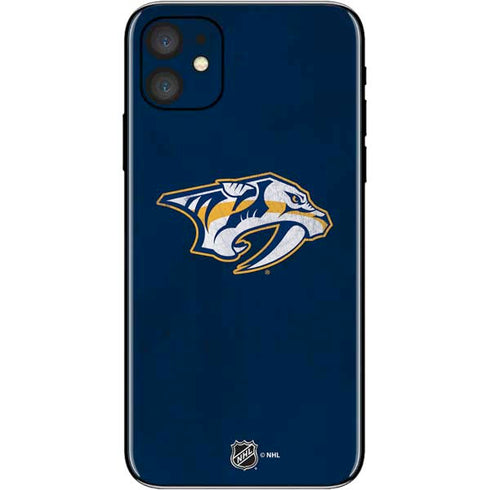 NHL Nashville Predators Distressed iPhone 11 Skin