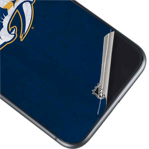 NHL Nashville Predators Distressed iPhone 11 Skin