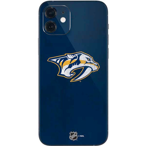 NHL Nashville Predators Distressed iPhone 12 Mini Skin
