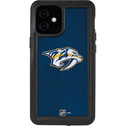 NHL Nashville Predators Distressed iPhone 12 Mini Waterproof Case