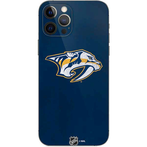 NHL Nashville Predators Distressed iPhone 12 Pro Skin