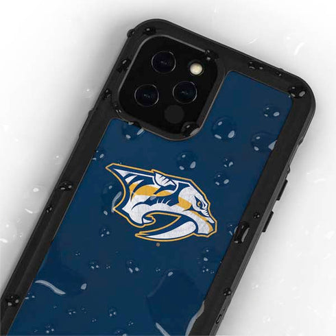 NHL Nashville Predators Distressed iPhone 12 Pro Waterproof Case