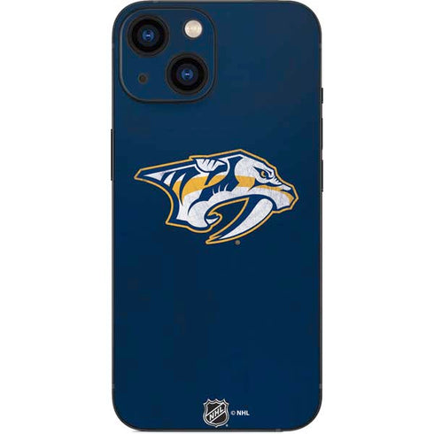 NHL Nashville Predators Distressed iPhone 13 Mini Skin