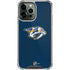 NHL Nashville Predators Distressed iPhone 13 Pro Max Clear Case