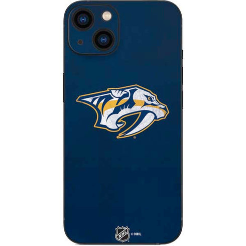 NHL Nashville Predators Distressed iPhone 13 Skin