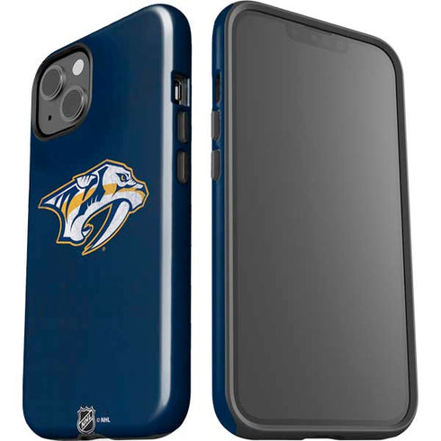NHL Nashville Predators Distressed iPhone 15 Plus Impact Case