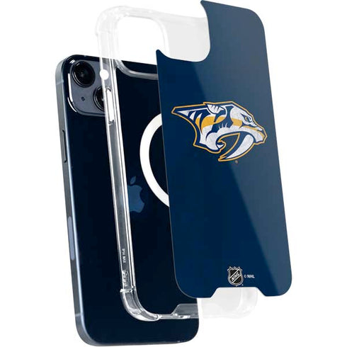 NHL Nashville Predators Distressed iPhone 14 Plus MagSafe Case