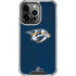 NHL Nashville Predators Distressed iPhone 15 Pro Clear Case