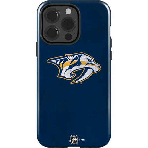 NHL Nashville Predators Distressed iPhone 15 Pro Impact Case