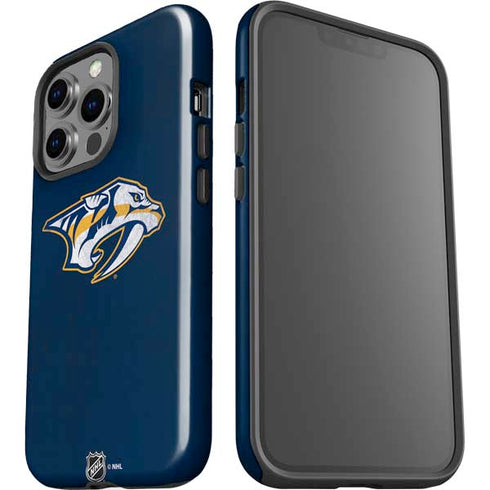 NHL Nashville Predators Distressed iPhone 15 Pro Impact Case