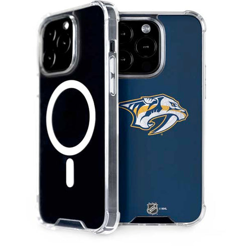NHL Nashville Predators Distressed iPhone 14 Pro MagSafe Case