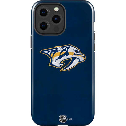 NHL Nashville Predators Distressed iPhone 15 Pro Max Impact Case