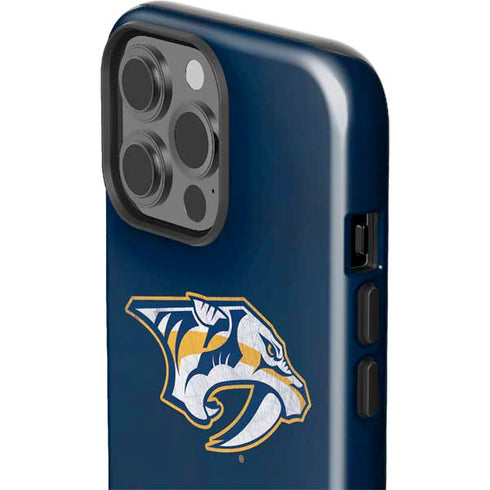 NHL Nashville Predators Distressed iPhone 15 Pro Max Impact Case