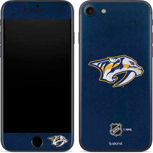 NHL Nashville Predators Distressed iPhone 8 Skin