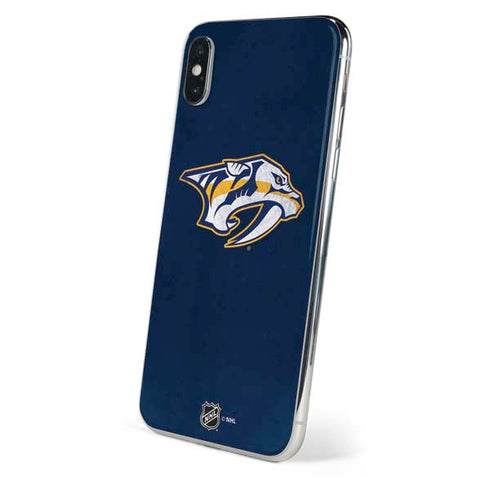 NHL Nashville Predators Distressed iPhone XS Skin