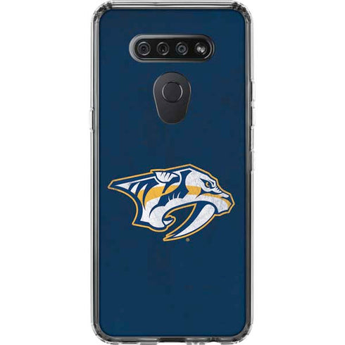 NHL Nashville Predators Distressed LG K51/Q51 Clear Case