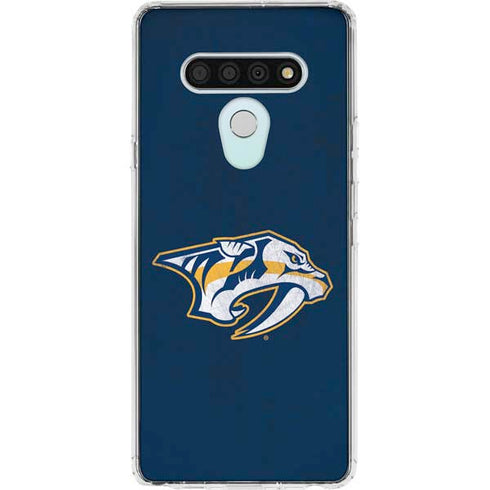 NHL Nashville Predators Distressed LG Stylo 6 Clear Case
