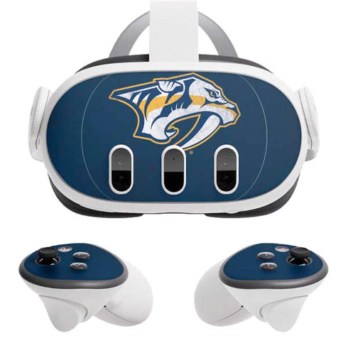 NHL Nashville Predators Distressed Meta Quest 3 Skin