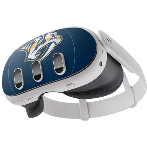 NHL Nashville Predators Distressed Meta Quest 3 Skin