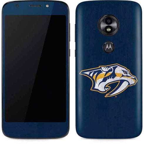 NHL Nashville Predators Distressed Moto E5 Play Skin
