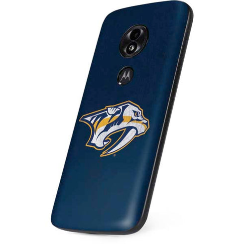 NHL Nashville Predators Distressed Moto E5 Play Skin
