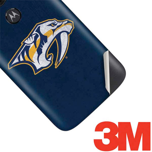 NHL Nashville Predators Distressed Moto E5 Play Skin