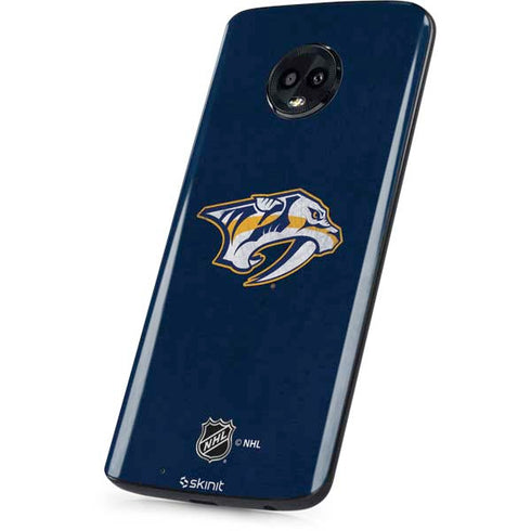 NHL Nashville Predators Distressed Moto G6 Skin