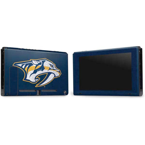 NHL Nashville Predators Distressed Nintendo Switch Bundle Skin