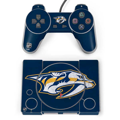 NHL Nashville Predators Distressed PlayStation Classic Bundle Skin
