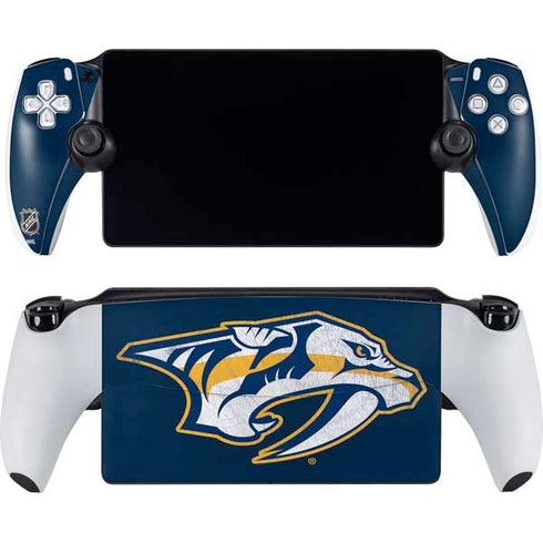 NHL Nashville Predators Distressed PlayStation Portal Remote Player Skin
