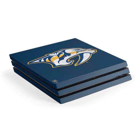 NHL Nashville Predators Distressed PS4 Pro Console Skin